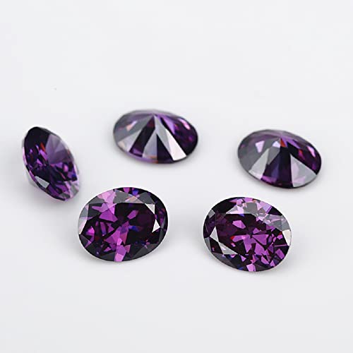 XIANGMO 15pcs 5x7mm 5A Loose Cubic Zirconia Stones Oval Cut CZ Stone Synthetic Gemstone for Jewelry Making, Mix 15 Colors 1pcs per color by XIANGMO - Used condition - Image 6