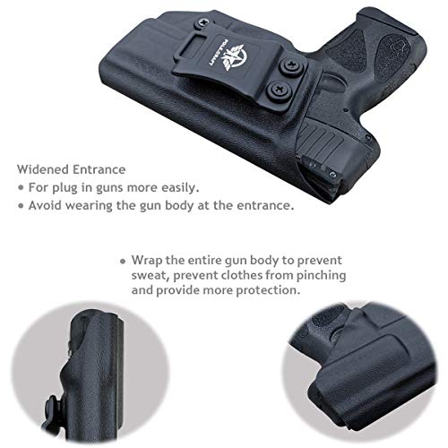 Taurus G3 IWB Kydex Holster Custom Fit: Taurus G3 9mm / .40 Pistol - Inside Waistband - Adj. Cant Retention