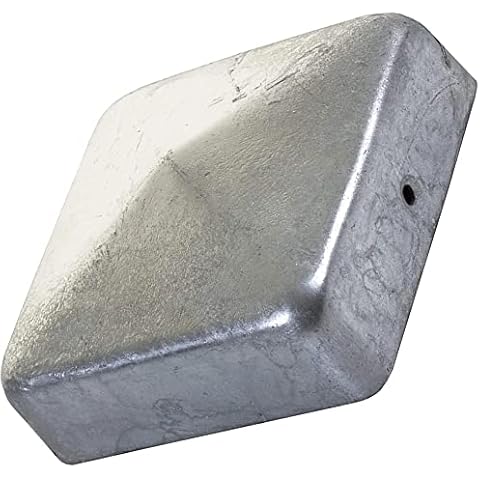 SS8 Galvanised Steel Fence Post Caps Cover