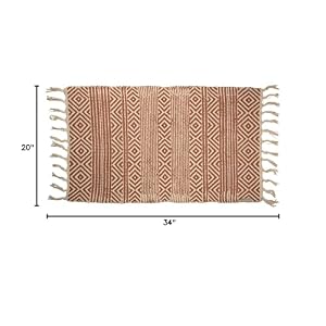 Primitives by Kathy Terracotta & Cream Textured Geometric Design Bohemian Decorative Area Rug Primitives by Kathy Terracotta Cream Textured Geometric Design Bohemian Decorative Area Rug