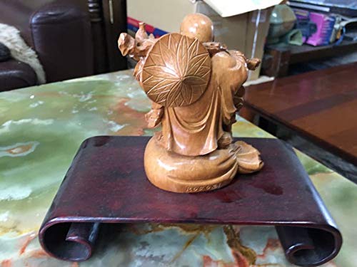 Amazon.co.jp: 大黒天 七福神 木彫 縁起物 置物仏教美術 中国美術 財宝