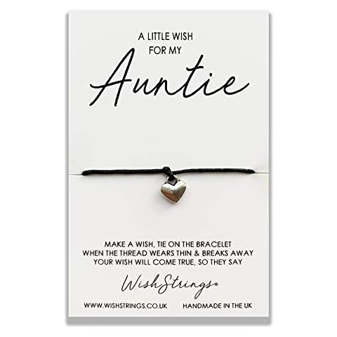 Auntie Wish String Bracelet with Lucky Charm Sentimental Gift WS114 WS114 Cover