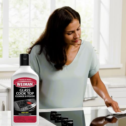 Weiman 608ZBP Cooktop And Stove Top Cleaner Kit - Glass Cook Top Cleaner And Polish 10 Oz. Scrubbing Pad thumb #6