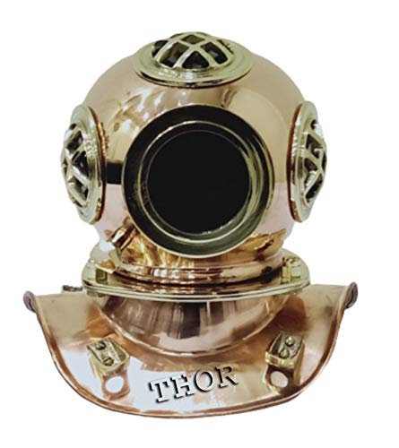 Brass Sea Diver Decorative Diving Helmet Desk Nautical Replica 6
