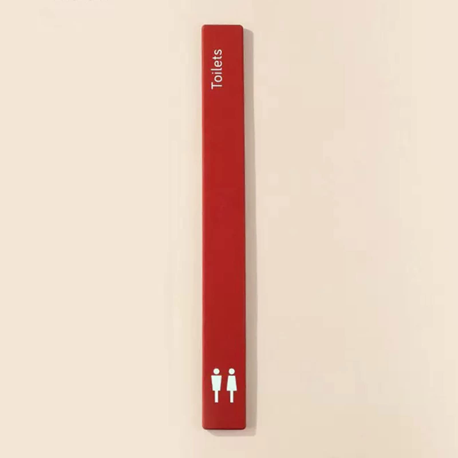 VNVFJKLO restroom sign, Men and Women Aluminum Alloy Bathroom Sign Decor, Toilet Signage for Offices, Businesses, and Restaurants(C)