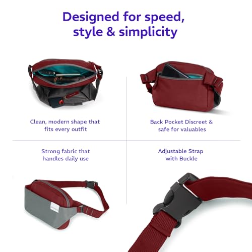 Image of Provogue Rover Waist Bag for Men & Women, Crossbody Waist Pouch with Zippered Compartments & Adjustable Strap,Multipurpose Fanny Pack for Travel & Outdoor Activities Chest Bag