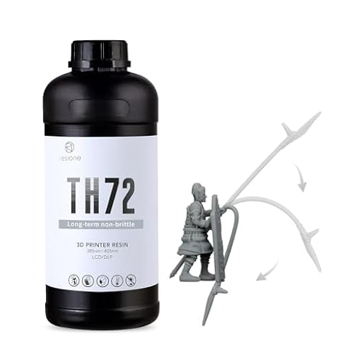 RESIONE Resina 3D Flexible y Resistente - TH72 Resina de Impresora 3D con Dureza Duradera - Alta Resistencia a Impactos y Baja Absorción de Agua para Impresión 3D LCD/DLP/MSLA Gris Mate 1KG | Ya disponible en tu tienda friki favorita! En mundofriki.es!