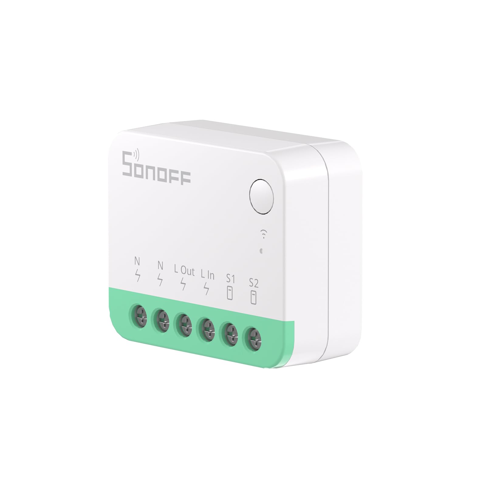 SONOFF Wi-Fi Smart Switch de 2 Vías,SONOFF MINIR4 mini Interruptor Inteligente Wifi,Control APP, control por voz，Funciona con Alexa, Google Home Assistant.（10A 2400W）