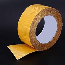 Double Sided Tape, Waterproof Fiberglass Strong Tape Cross Shaped Mesh Fiber Grass Double Sided Mesh Tape, Self Adhesive Tape High Tack, Universal Transparent Removable 50MM