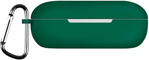 Miniatura 3 de DAYJOY - Juego de 2 fundas protectoras de silicona suave compatibles con auriculares Huawei Freebuds SE, funda protectora con mosquetón (verde claro