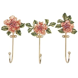 Vintageflowershapeddecorativewallhooksrackhangersforhangingclothescoatstowelskeyshats3packantiquemetalmountedwallhook Urban Country Home Decor Vintage flower shaped decorative wall hooks rack hangers for hanging clothes coats towels keys hats 3 pack antique metal mounted wall hook urban country home decor