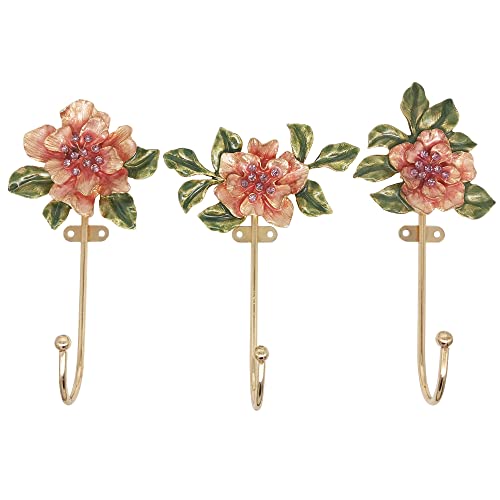 Vintageflowershapeddecorativewallhooksrackhangersforhangingclothescoatstowelskeyshats3packantiquemetalmountedwallhook Urban Country Home Decor Vintage flower shaped decorative wall hooks rack hangers for hanging clothes coats towels keys hats 3 pack antique metal mounted wall hook urban country home decor