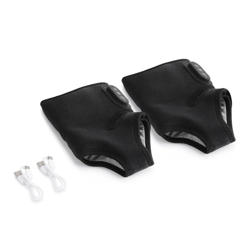 Elektrischer Fußmassager Kabellos Beheizt Knöchelkompressionswickel 3 Heizstufen & Vibrationsmassage Kabelloser Fußmassager mit Drahtloser Heizung & Massage mit App Steuerung