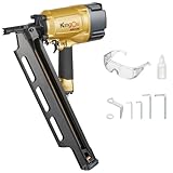 KingOu NR2190 21 Degree Plastic Strip Framing Nailer Aluminum Magazine （ Covers The Functions Of NR2183 Framing Nailer) Can Use 3.5 Inch Length Nails