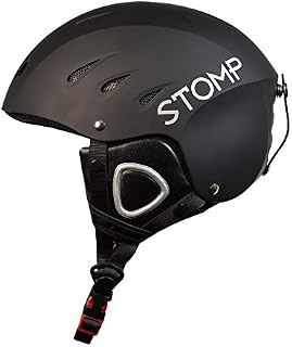 STOMP Ski & Snowboarding Snow Sports Helmet With Build-In Pocket in Ear Pads