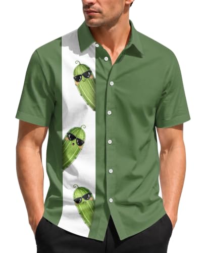 Image of 99TIMORO Funny Movie Mens Hawaiian Shirts Button Down Short Sleeve