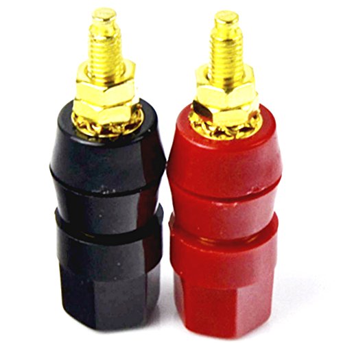 Cess Amplifier Terminal Connector Binding Post Banana Plug Jack Socket Panel/Chassis Mount (Jcx) (4 Pack) #TOP22