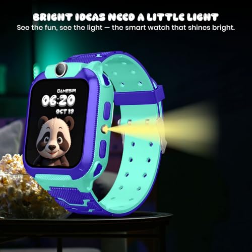 Image of GameSir Q18 Kids Smart Watch, 2G /3G Connectivity, Voice Calling, GPS Tracker, Two-Way Calling, SOS Function, Camera & Water Rasistence, Smartwatch for Kids - Boys & Girls - (Blue)