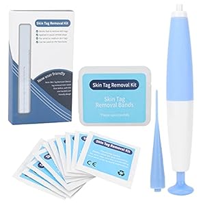 Skin Tag Removal Kit, Mol Likdoorns Wratten Verwijderen Pen, Verwijder Vlezige Nevus Remover Tool met 40 Micro Skin Tag…