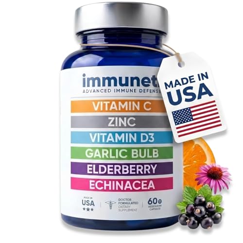 Immuneti Advanced Immune Support &ndash; Doctor Formulated 6-in-1 Daily Immunity Supplement &ndash; Made in...