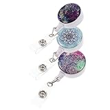 Homoyoyo 3 Stück Drehbare Ausweisclip Namensschildhalter Vielseitiger Ausziehbarer Badge Clip für Krankenschwestern Sicherheitskräfte und Büropersonal Tragbarer Id Kartenhalter mit Festem