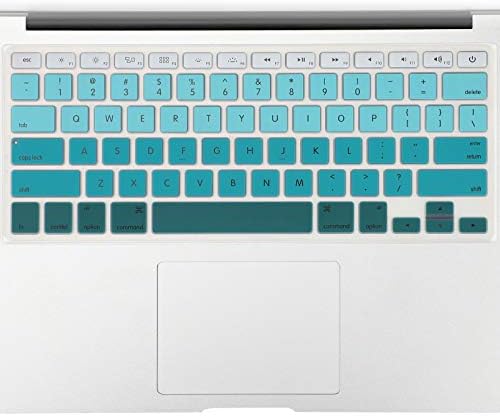 Allinside Green Ombre Keyboard Cover Skin for MacBook Pro 13" 15" 17" (2015 or Older Version), MacBook Air 13" A1369/A1466, Older iMac Wireless Keyboard MC184LL/B