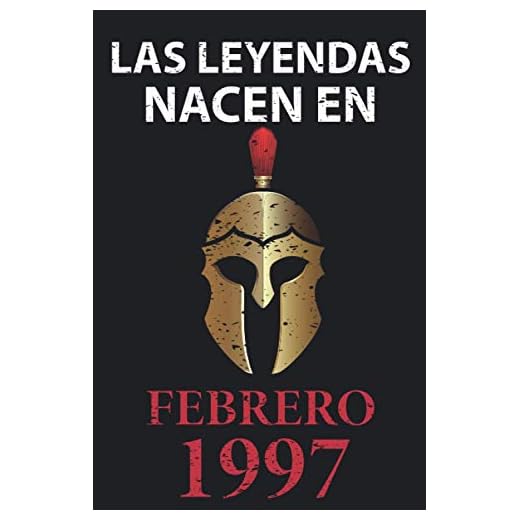 Las leyendas nacen en febrero 1997: Regalo de cumpleaños perfecto para hombre y mujer de 24 años I Cita positiva , humor I Cuaderno , diario , libro ... I Idea original para el 24 cumpleaños