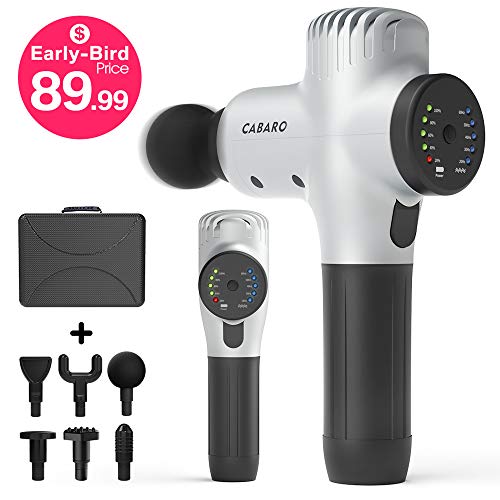 Cabaro Muscle Massage Gun Quiet, Percussion Massage Gun deep Tissue Massager, Handheld Massage Gun for Athletes deep Relaxation
