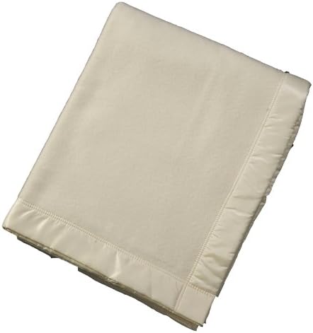 John Atkinson Aristocrat Cashmere and Lambs Wool Heirloom Blanket, King, 100-Inch by 109-Inch, White