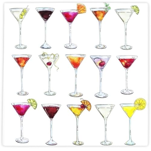 Martini Napkins for Martini Birthday Decorations, a Tiny Bit Older Party Decor, Cocktail Napkin for Bachelorette Party 65ct Cocktail Napkins 3ply