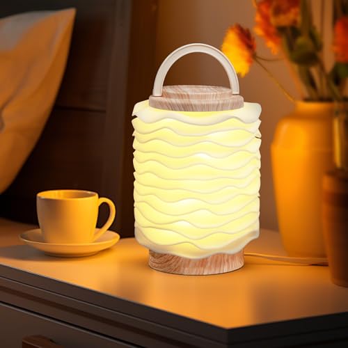 Lámpara de mesa táctil portátil con 3 modos de color