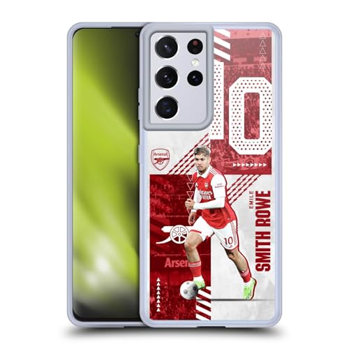 Funda gel suave compatible con Samsung Galaxy S21 Ultra 5G carcasa Arsenal FC antideslizante