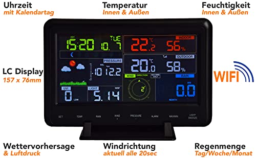 Chilitec WLAN Wetterstation 12in1 für präzise Wetterdaten