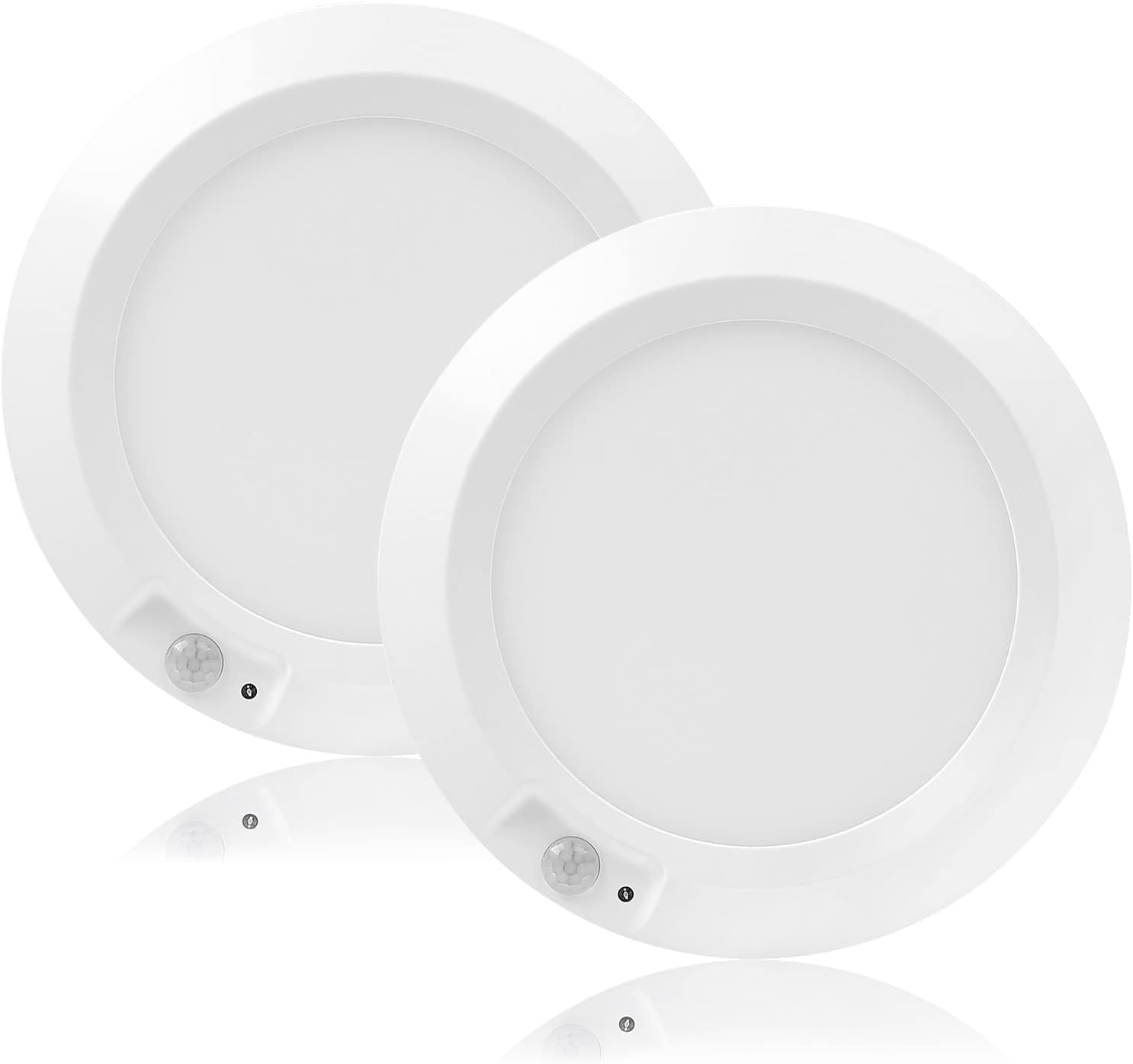 CYSNOAYA 2Pack Motion Sensor Ceiling Light, Battery Powered Sensor