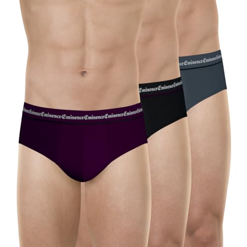 Eminence - Lot de 3 Slips Homme Business - Coton Premium Elasthanne - Avant et Coutures Doublés - Slips Stretch - Label Oeko-TEX® Standard 100 - Confort...