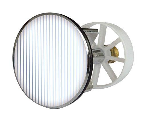 Preisvergleich Produktbild Waschbeckenstöpsel Design Streifenmuster / Abfluss-Stopfen aus Metall / Excenterstopfen / 38 40 mm