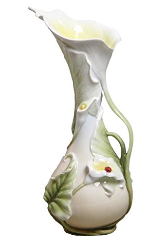 Vase fin en porcelaine motif coccinelle, l'idée cadeau idéale pour une crémaillère