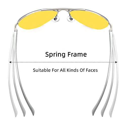 Image of Aviator Sunglasses for Men and Women Polarized Mirrored for driving