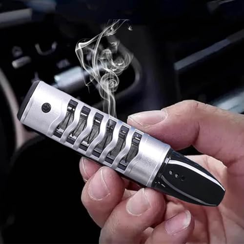 Lazy Pipe sans cendres, cendrier portable rechargeable par USB, sans chute, batterie intégrée 100 mAh, briquet électrique sans flamme avec coffret cadeau (C)