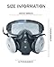Rhaum Dust Proof Integrated Respirator Mask with Filters & Goggles, Dust-Proof Integrated Respirator Mask with Goggles, Anti-Fog Safety Face Shield, Woodworking Tools Protective Gear for Woodworking