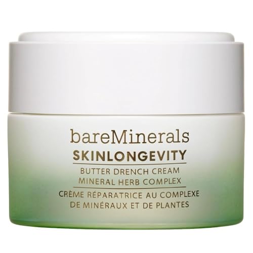 bareMinerals Butter Drench Restorative Rich Face Cream, Hydrating Face Lotion for Dry Skin, Boosts Moisture Retention, Soothes & Nourishes, Non-Comedogenic, Vegan