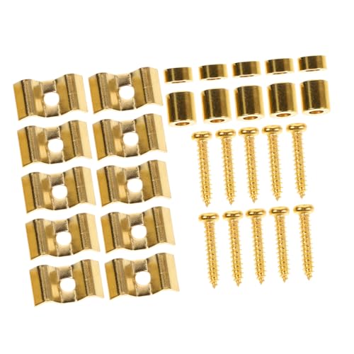 Beaupretty 5 Juegos Retenedores de Cuerdas para Guitarra Eléctrica de Acero Inoxidable Compatible con...