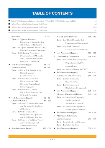 Image of Oswaal CBSE & NCERT One for All Class 12 Chemistry | Includes 2026 Papers (Delhi & Outside Delhi)-fully solved | With NCERT, NCERT Exemplar & Competency-based questions | For 2027 Exam