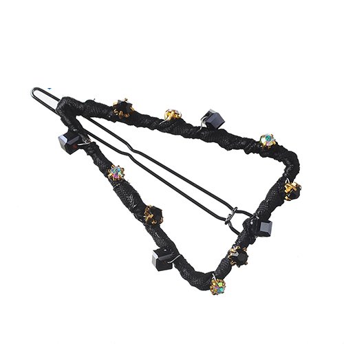 Girls Solid Triangle Shape Hairpins Rhinestone Hairgrips