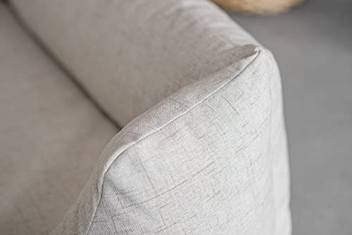 exclusive BED Orthopädisches Hundebett Bruno Grosse Mittelgroße Kleine Hunde - Hundekissen Hundematte aus Aura-Stoff - Memory Foam Kuschelig Langlebig Abriebfest Reißfest (L, Cremefarben)