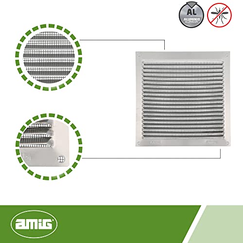 Grille de ventilation Amig lot de 4 grille d'aération pour meuble - 5