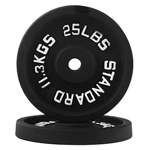 BalanceFrom Cast Iron Standard 1-Inch Weight Plate