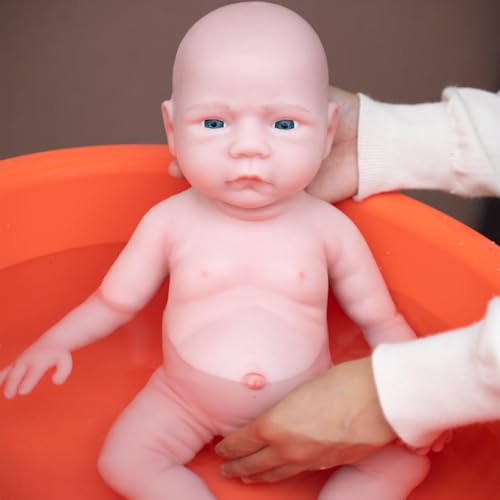 Muñeca Reborn Realista 18 Pulgadas Silicona Niño miniatura 4