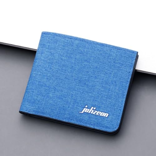 Mini Coin Wallet Simple Multi-functional Folding Small Canvas Card Wallet(Black)4