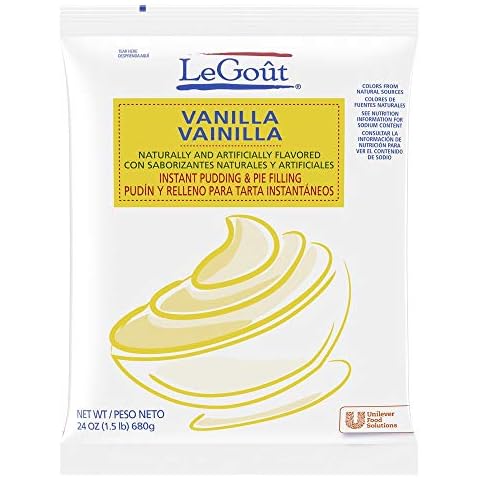 LeGout Vanilla Instant Pudding and Pie Filling Colors from Natural Sources, 24 oz, Pack of 12 Cover